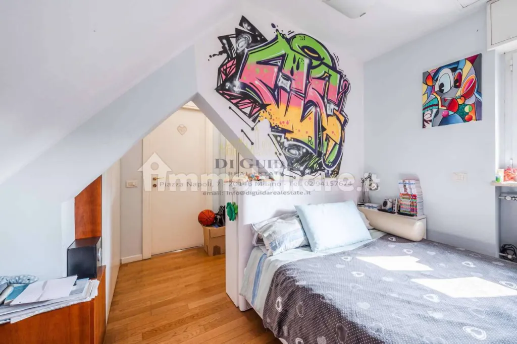 Camera da letto – Attico in vendita a Monte Rosa – Lotto, Milano | Di Guida Real Estate