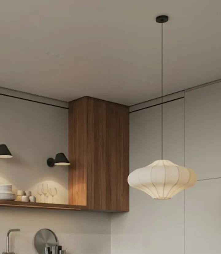 Dettaglio dell'illuminazione del soggiorno – Appartamento in vendita a San Siro, Milano | Di Guida Real Estate