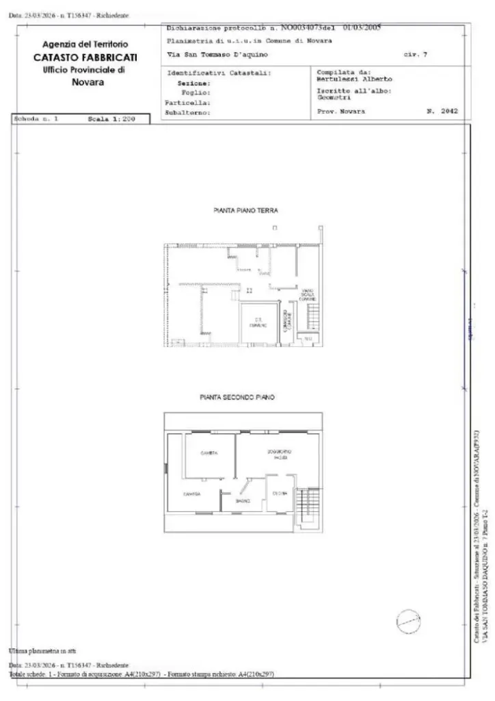 Planimetria – Appartamento in vendita a Cittadella - Villaggio Dalmazia, Novara | Di Guida Real Estate